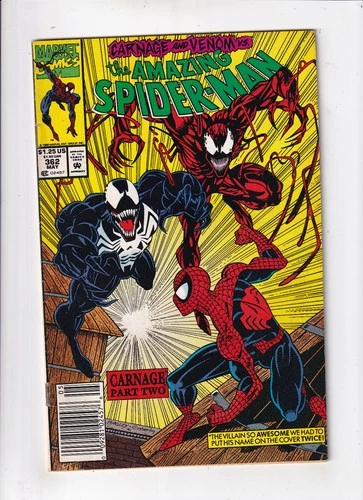 The Amazing Spider-Man #362 Marvel Comics 1992 Carnage Venom Newsstand VG