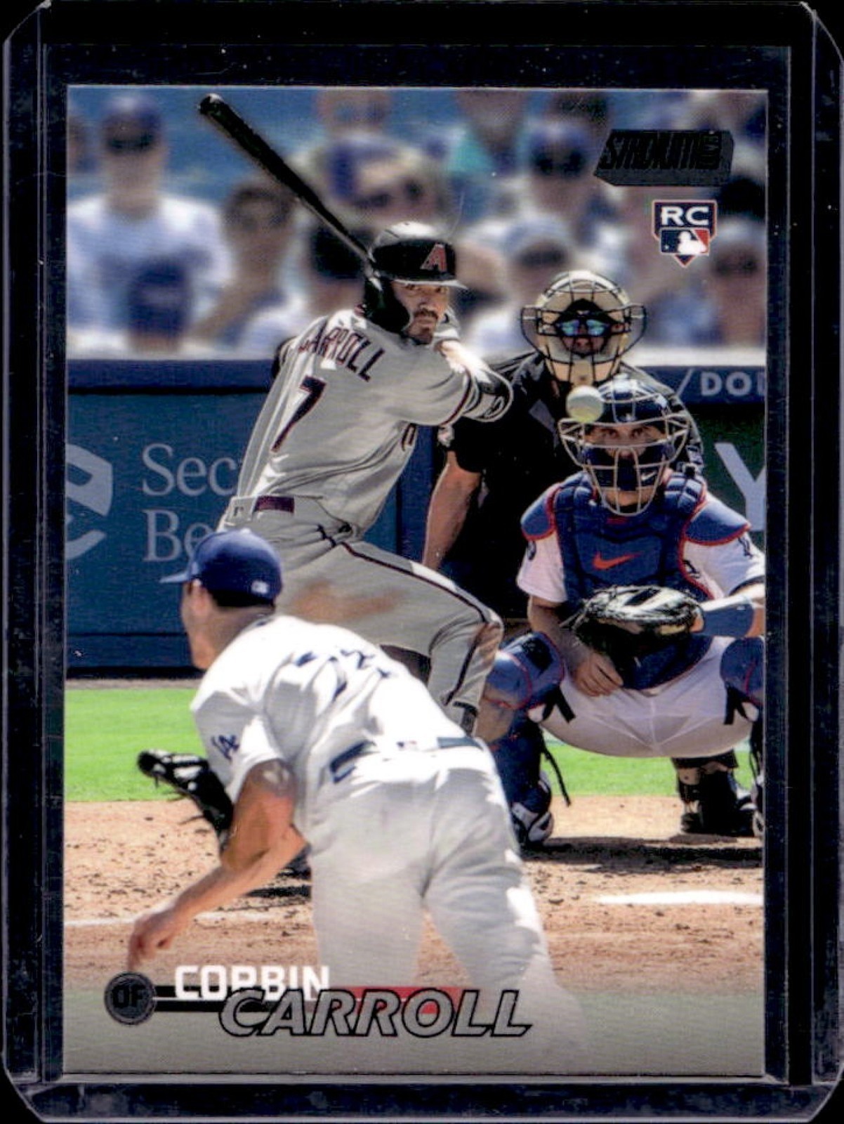 2023 Stadium Club Corbin Carroll RC Black Foil #131 Diamondbacks