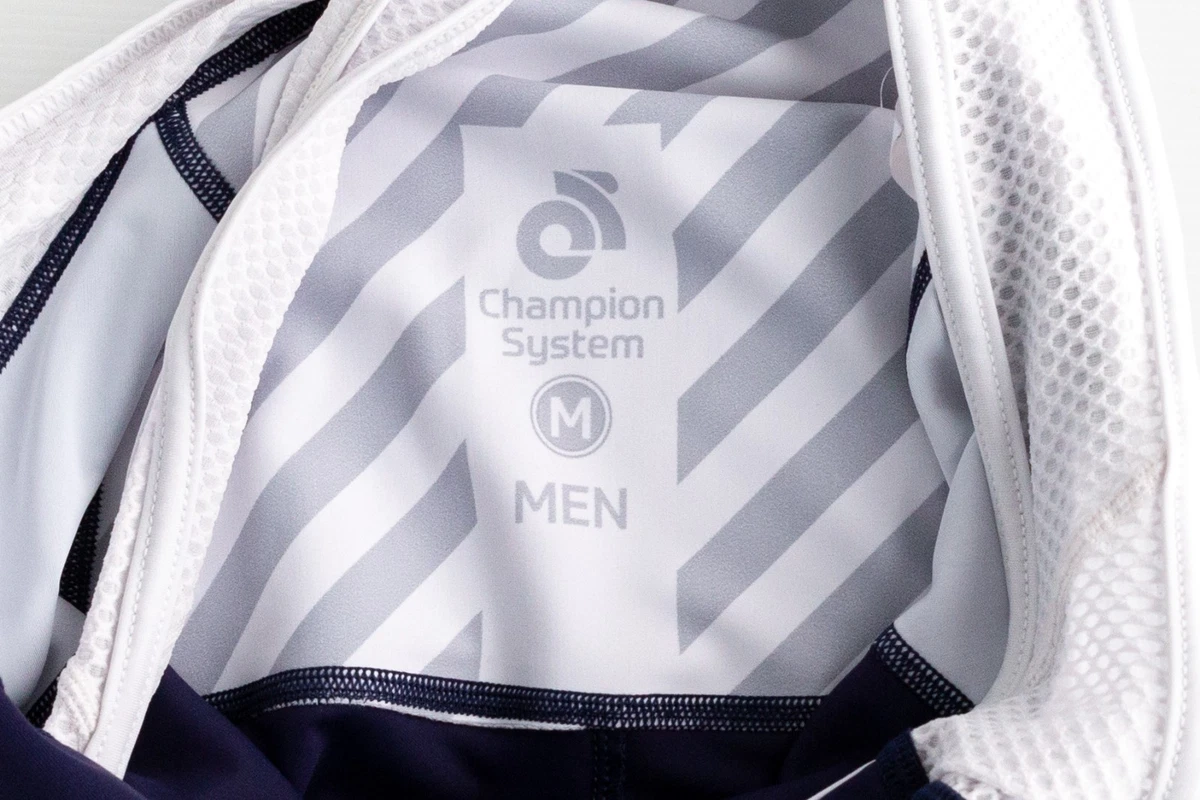 Mens M Champion System Lexus Cycling Bib Shorts Padded Navy Performance VGC
