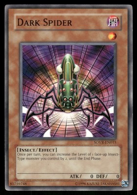 Yugioh Dark Spider SOVR-EN015 Common Unlimited NM