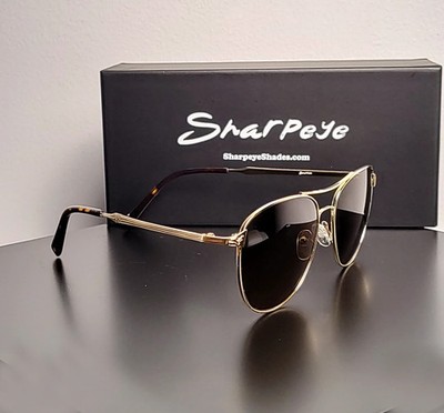 Monterey Glold titanium, Polarized Sunglasses - Sharpeye Shades