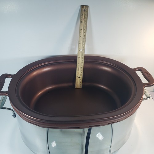 ALL-CLAD 7 qt. Electric Slow Cooker With Nonstick Copper Alluminum Insert - Picture 6 of 12