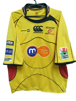 Newport Gwent Dragons rugby jersey 2008-09 Canterbury shirt size 2 XL