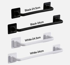 Self Adhesive Towel Rod Towel Bar Stick On Wall Bath Towel Holder Rail Racks