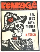 RARE J.J. PAUVERT EO 1968 REVUE L'ENRAGÉ N ° 9 SINÉ + CABU + WOLINSKI + WARD