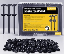 120 PCS Cable Tie, Nylon, Clear Storage Box, Home & Garage