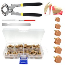 75Pcs High Heel Tips Assortment Set with Repair Tools, 8mm/9mm/10mm/11mm/12mm...