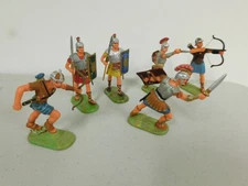 Hausser Elastolin 70mm Roman attack group x6 Lot 6