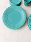 Set of 4 Fiesta Ware Turquoise Salad Plates Discontinued HLC USA