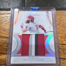 2022 Panini Flawless Patches Brandon Marsh Phillies RC MEM /20 #P-BM