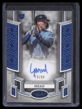 2024 Topps Tier One #BOA-CME Curtis Mead Break Out Autographs Blue Foil #/99