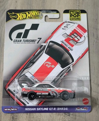 Nissan Skyline GT-R (BNR34) Hot Wheels Pop Culture * White * NIP 1:64 Scale
