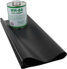 18Oz Black Tarp Vinyl Repair Kit HH66 HH-66 PVC Cement with Brush 32 Ounce Made