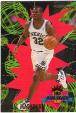 M) 1994-95 Fleer Basketball Trading Card - Jamal Mashburn - #16 of 25 - Rookie. rookie card picture