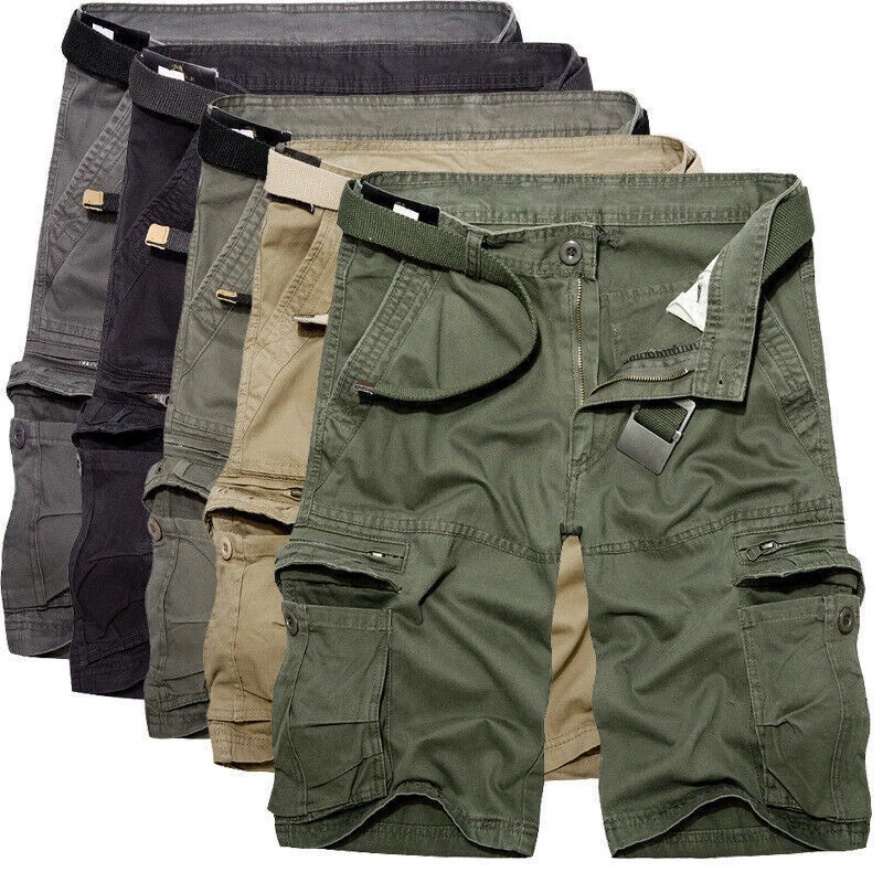 Mens Cargo Combat Shorts Cotton Chino Twill Knee Length Half Pants Multi Pockets
Opens in a new wind