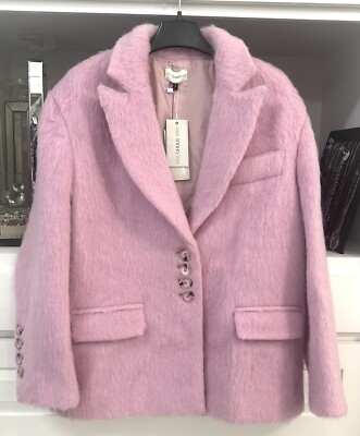 New CHOUX Women s Insulated Wool Blazer Jacket (((Plombir))) Bubblegum Pink - S