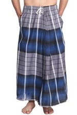Elastic Cotton Lungi With Pocket, ( Size: XL, Dark Blue, Pack Of 1 )