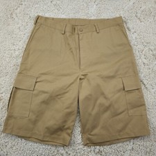 NWT Edwards Mens Utility Chino Cargo Shorts Beige Size 36 34x11 High-Rise