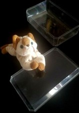 Ty Original Beanie Baby PLUSH; Snip/Siamese Cat/Kitten in Case-1996; 2-Tone Tail