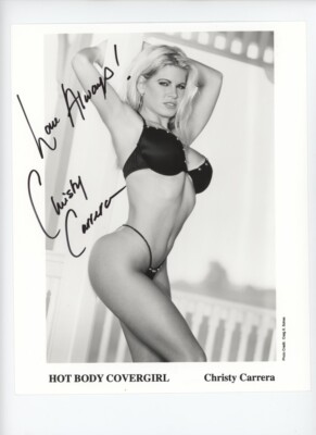 Christy Carrera HOT BODY COVERGIRL SIGNED ''Love Always'' AUTOGRAPHED PHOTO Sotres
