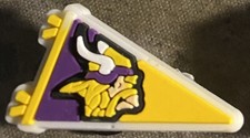 Minnesota Vikings silicone shoe charm, 5 for 5, read description button back