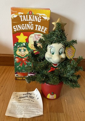 NEW Telco CHRISTMAS Vintage TALKING AND SINGING TREE The Pinecone Kid 1997!!!