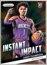 Amen Thompson Rookie RC 2023-24 Panini Prizm #18 Instant Impact Houston Rockets