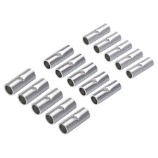 40Pcs Non Insulated Butt Connectors Tinned Copper Wire Connector