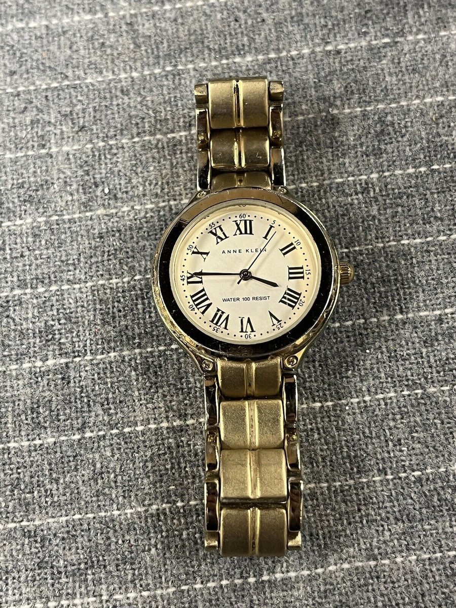 Anne Klein Yellow Gold Plated Brushed Finish Quartz Ladies  display picture 1