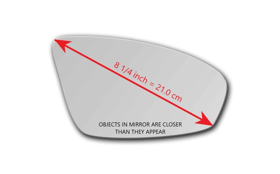 Novo Vidro Espelho para BMW M5 M6 M6 GRAN COUPE 528I Lado do Passageiro Destro + Adesivo - Imagem 2 de 3