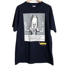 Vintage Beavis and Butthead T Shirt MTV Sz Large STANLEY DESANTIS 1997