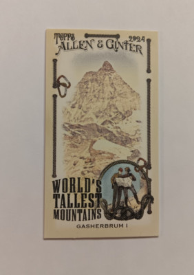 2024 Topps Allen & Ginter World's Tallest Mountains Mini Gasherbrum I #11