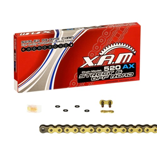 X-Ring Kette Gilera XRT 600, Bj. 1988 XAM extra verstärkt GOLD | eBay.de