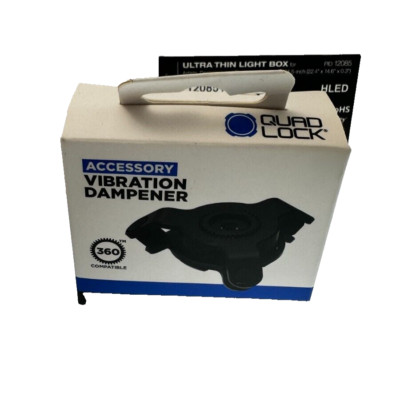 Quad Lock QLA-VDM Motorcycle Vibration Dampener Black Snap-on Lightweight