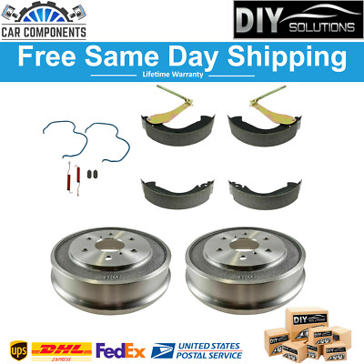 TRQ Rear Brake Drum Shoe Hardware Kit For 2005-2008 Chevy Silverado GMC Sierra