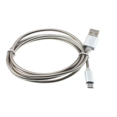 3ft Metal USB Cable Charger Cord Power Wire for Cell Phones