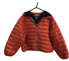 Tommy Hilfiger Orange Puffer Jacket - Size Small