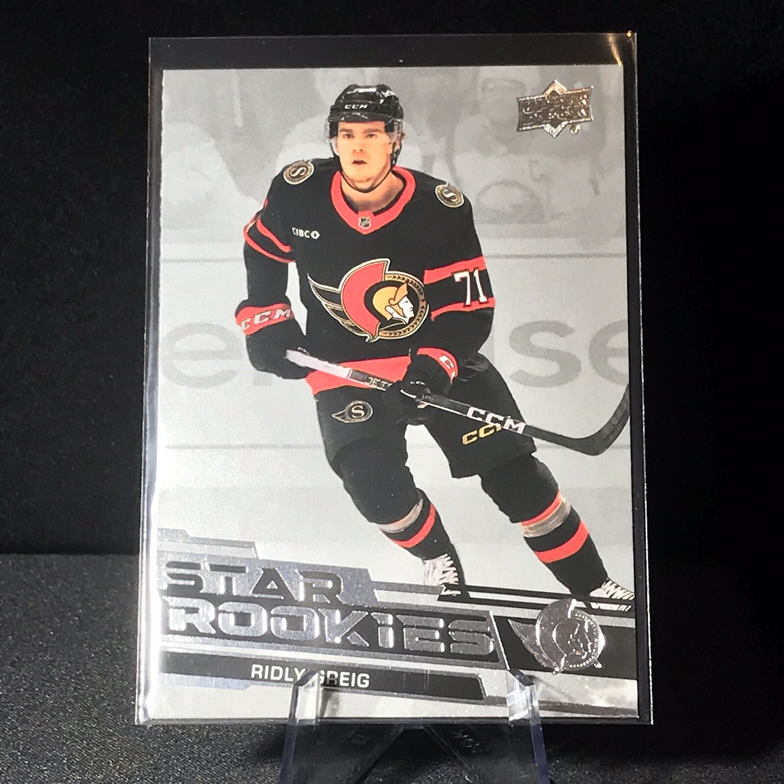 Ridly Greig 2023-24 Upper Deck Hockey Star Rookies #8 Ottawa Senators RC