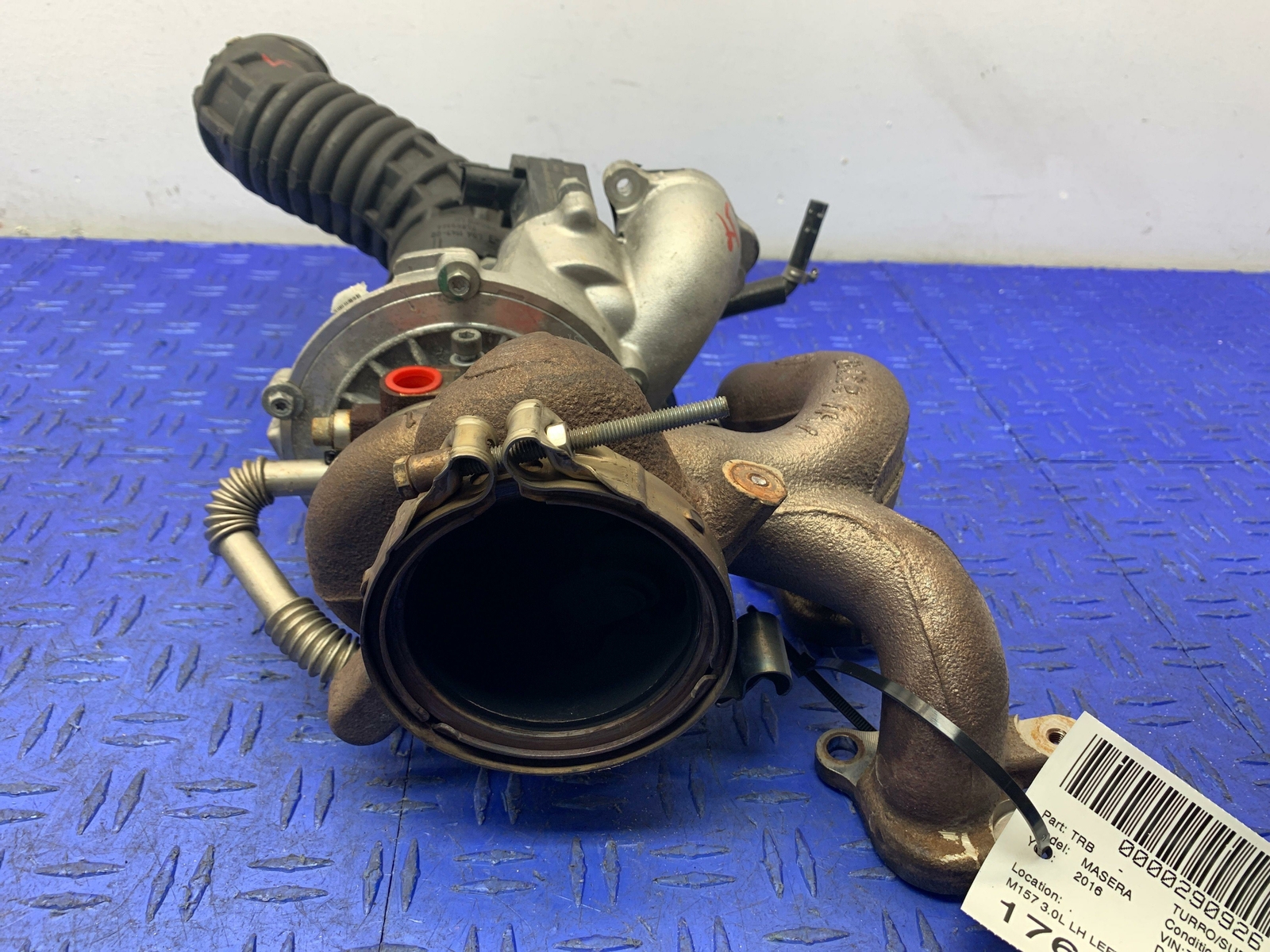 2014 - 2019 MASERATI GHIBLI 3.0L LEFT ENGINE TURBOCHARGER 65K MILES 297712 OEM