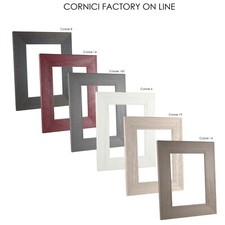 CORNICI LEGNO 751 DA PARETE TAVOLO MODERNE COLORATE BIANCO NERO PER FOTO STAMPE 