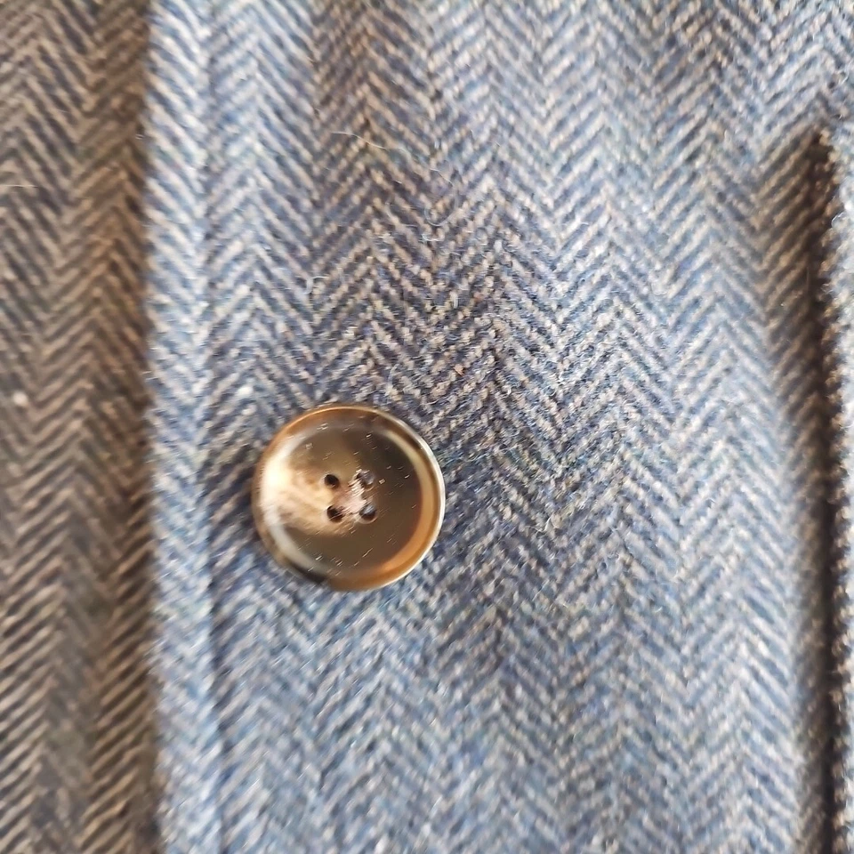 Chaqueta Blazer Pequeña St. Johns Bay Mujer Azul Mezcla Lana Foto 4 de 4