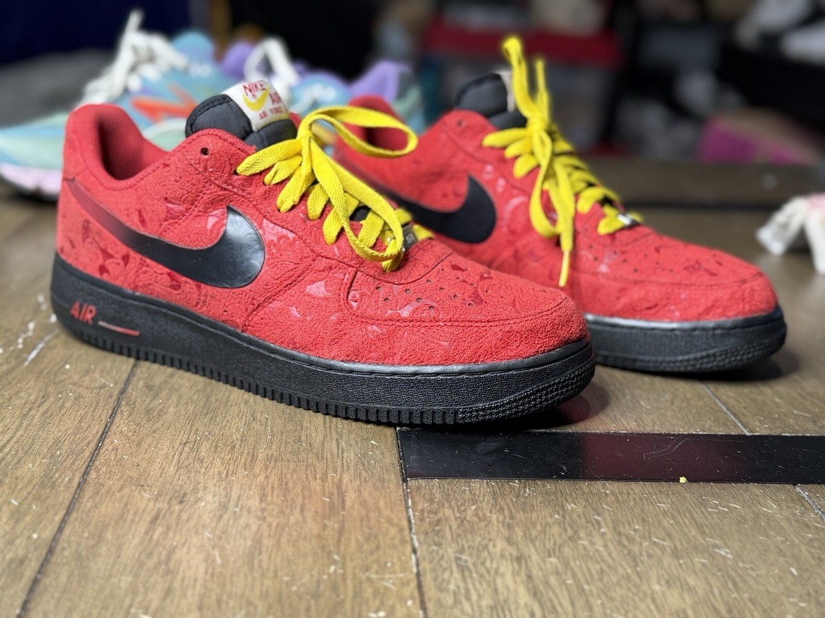 Air Force 1 Low Red Paisley Size 10.5 | eBay