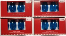 Holiday Time C7 Replacement Bulbs Xmas Party Wedding Lights Clear Blue Lot of 4