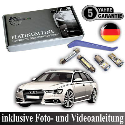 15x LED interior lighting complete set for Audi A6 C7 4G Avant Canbus SMD white
