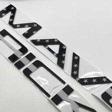 Glossy Black Flag Rear Tailgate Insert Letters Badge For MAVERICK Emblem 2022-24
