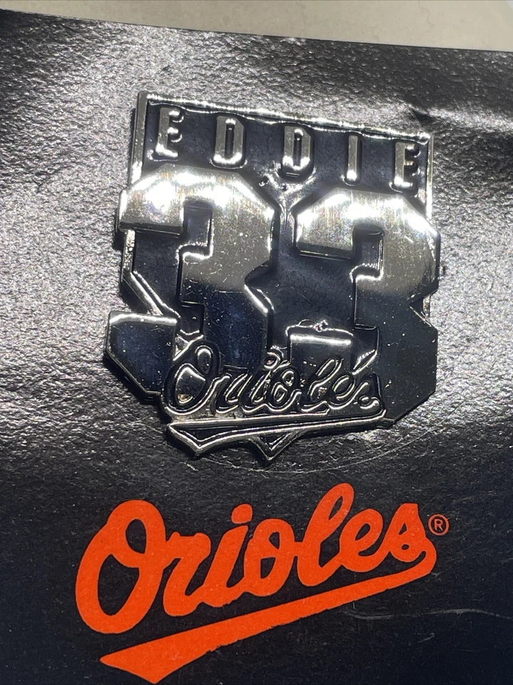 Vtg Official Baltimore Orioles  Hat Vest Pin 1998 Eddie Murray 33 P1 - Image 3 of 4