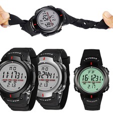 Men Digital Sport Watch LED Display Waterproof Alarm Multifunction Wristwatches