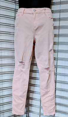mid rise distressed rockstar super skinny jeans