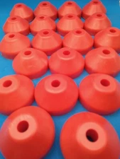 20 Record Adapters Plastic Dome Inserts 45rpm 7” Records USA made