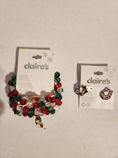 Claire's Christmas Themed Jewelry Lot CLJW-Lot 4 TA-14-335